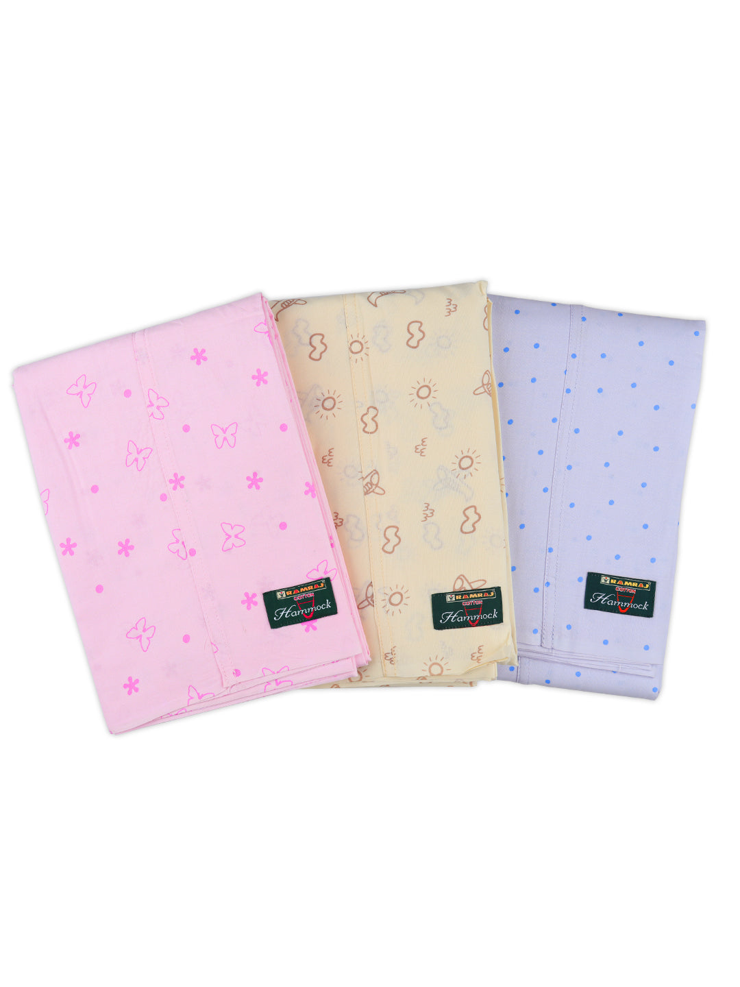 Premium Cotton Born Baby Assorted Colour & Prints Stitched Hammock/Cradle/Thottil/Jhula Cloth