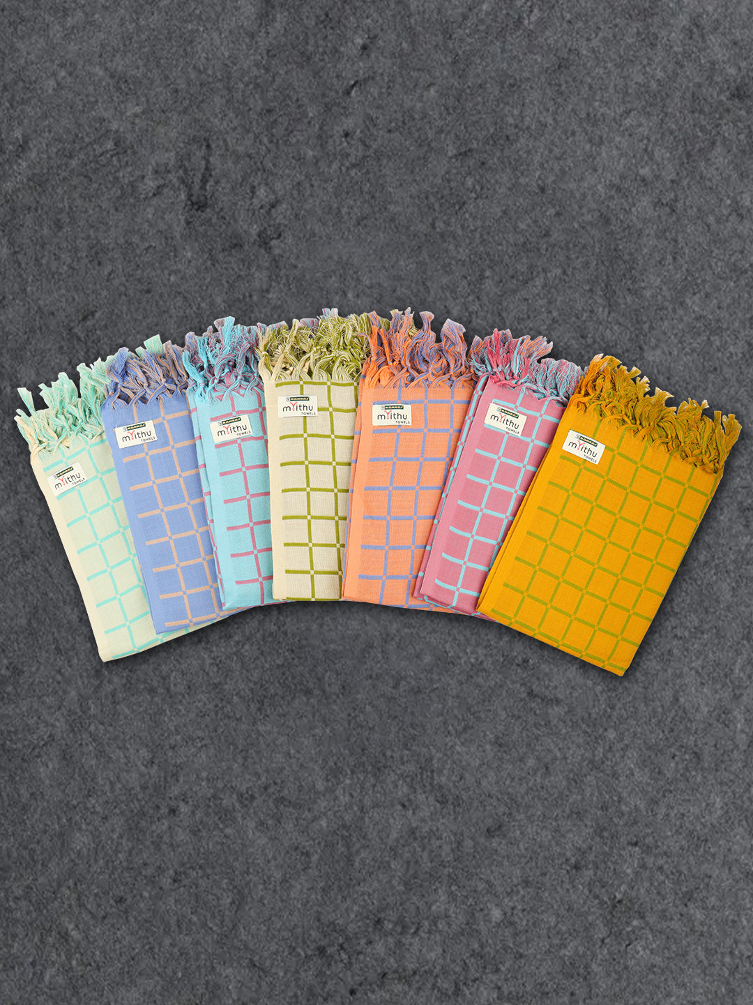 100% Cotton Bath Towel with Assorted Colour Twin Plus 896J