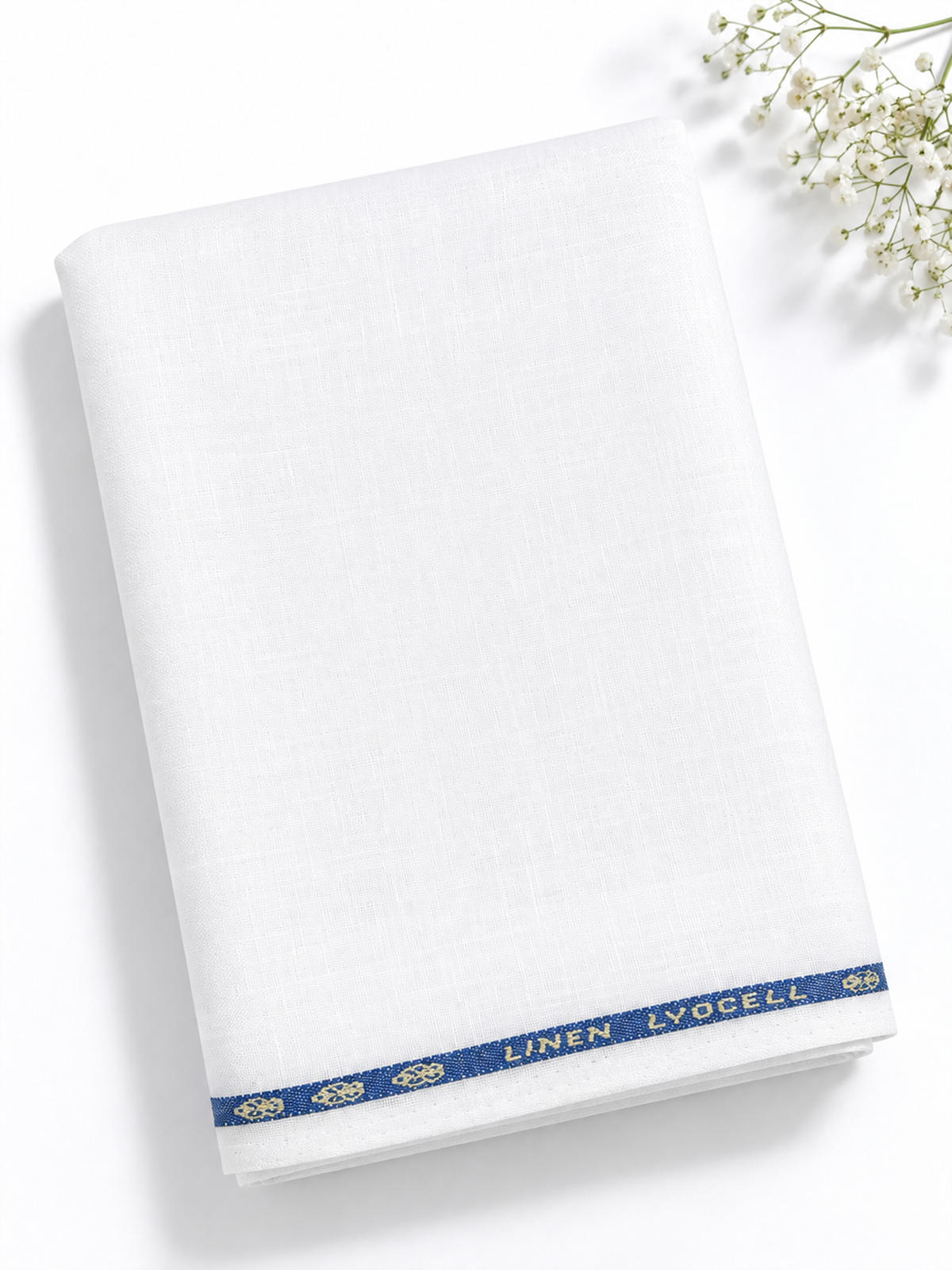 Linen Lyocell White Shirt Fabric 40 LEA