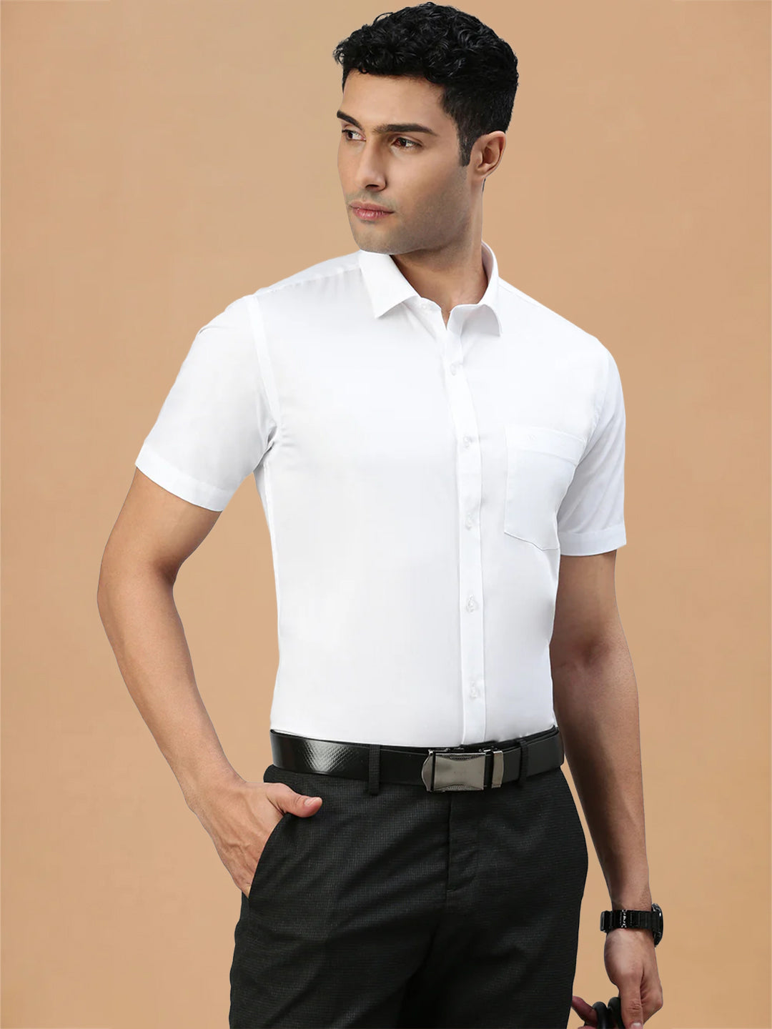 100% Cotton White Shirt - Victory | Prestigious Fit