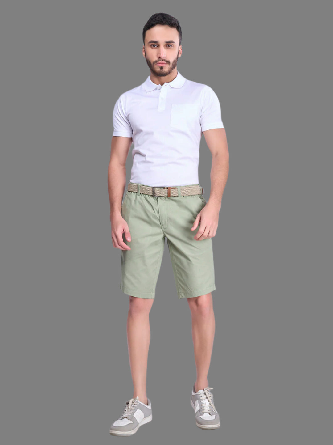 Men 100% Combed Cotton Golf Boxer Shorts Green GS4