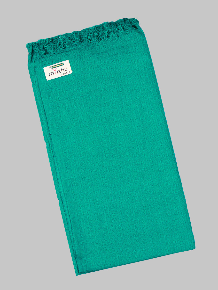 Softest Cotton Plain Bath Towel Pack of 2 (Cygent Green)