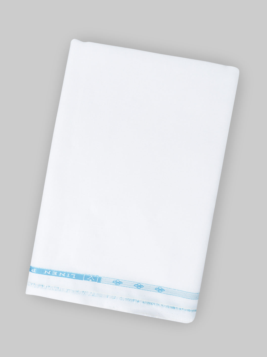 Pure Linen Self Design White Shirt Fabric Linen Park