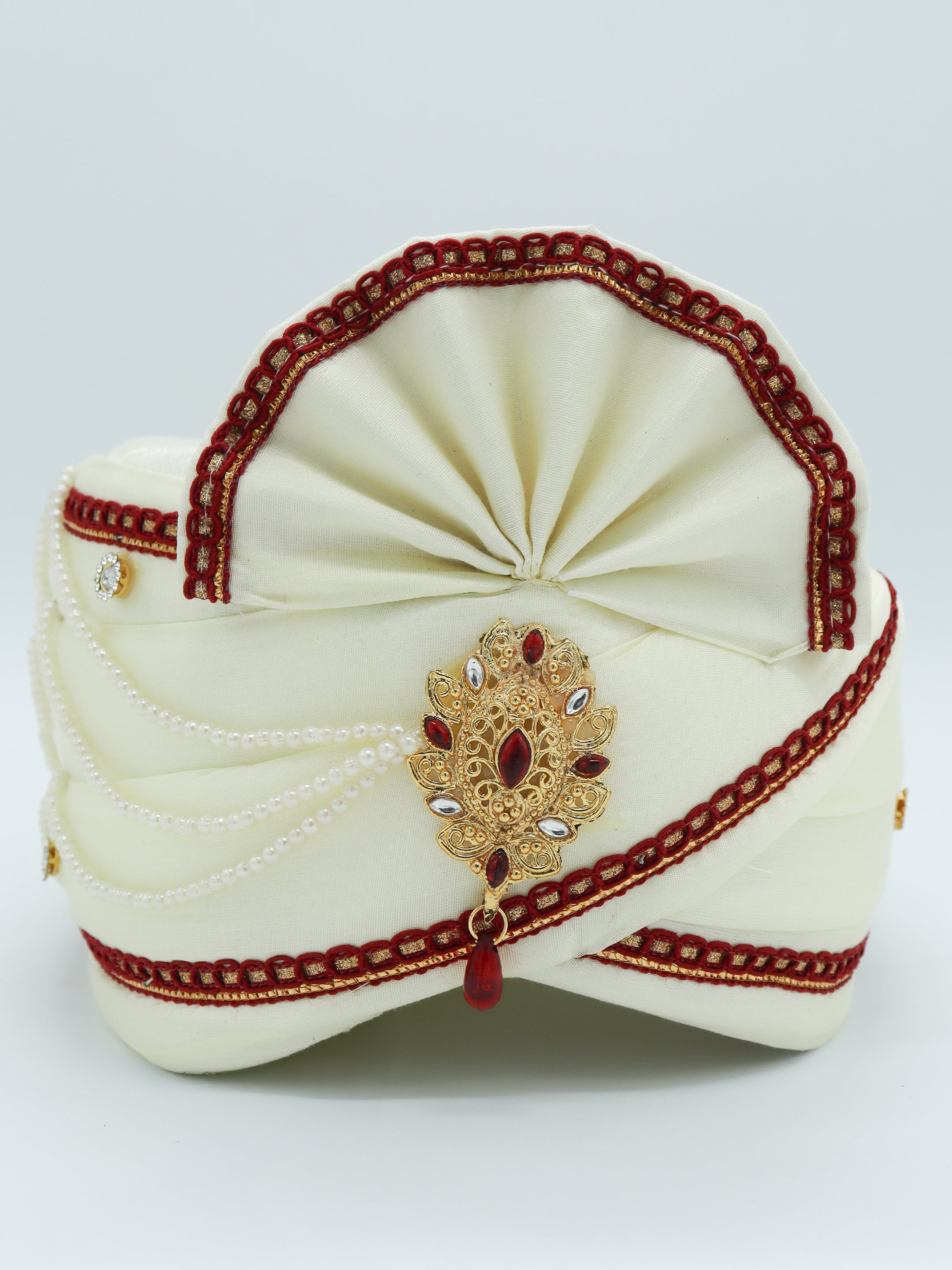 Traditional Silky Style Wedding Turban - 130