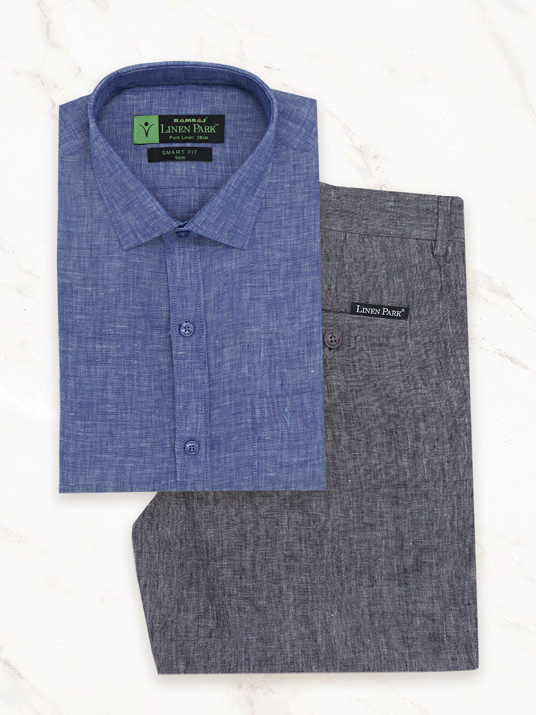 Mens Pure Linen Shirt and Pant Combo PL2