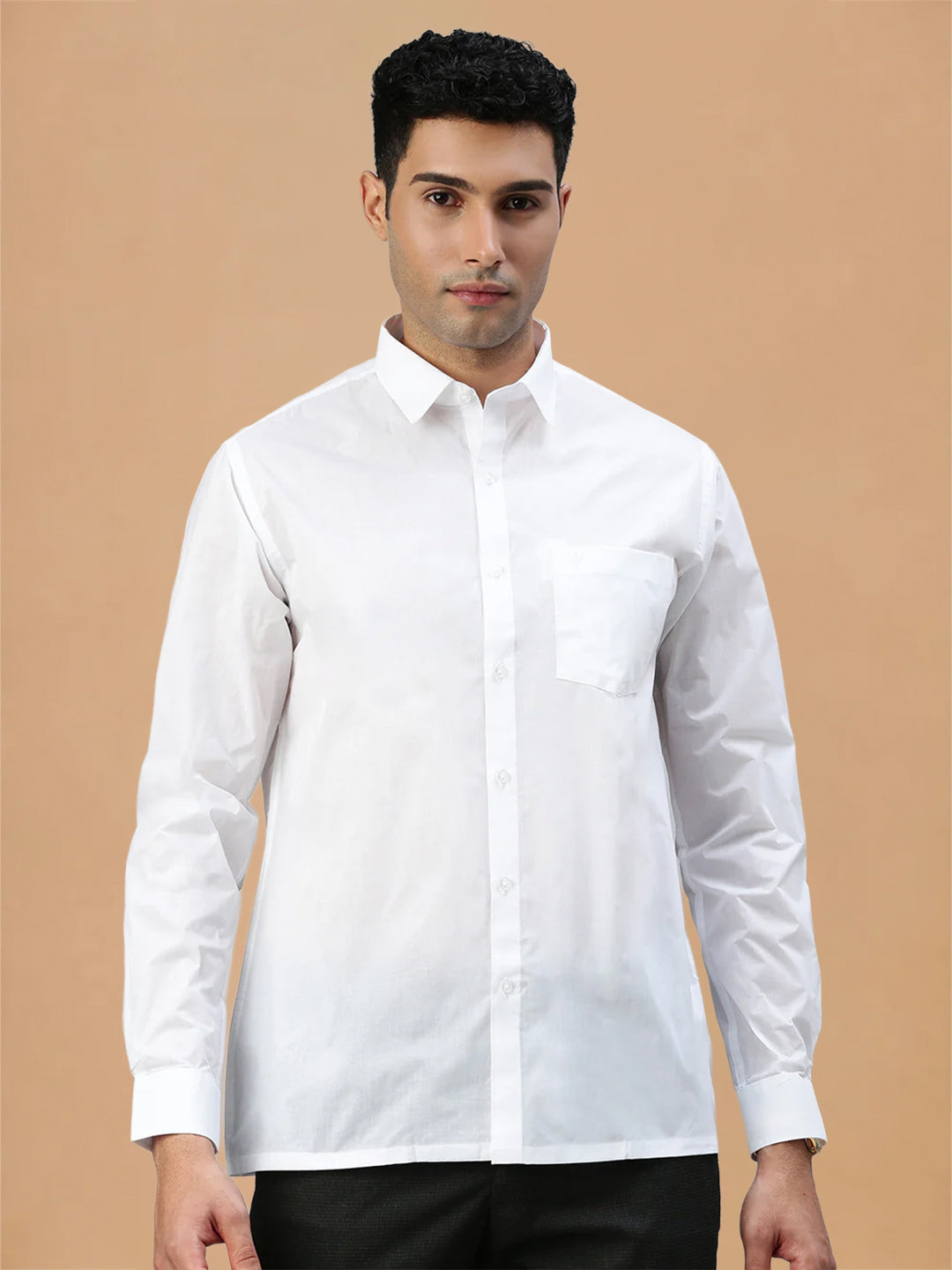 100% Cotton Free Fit White Shirt – Justice White