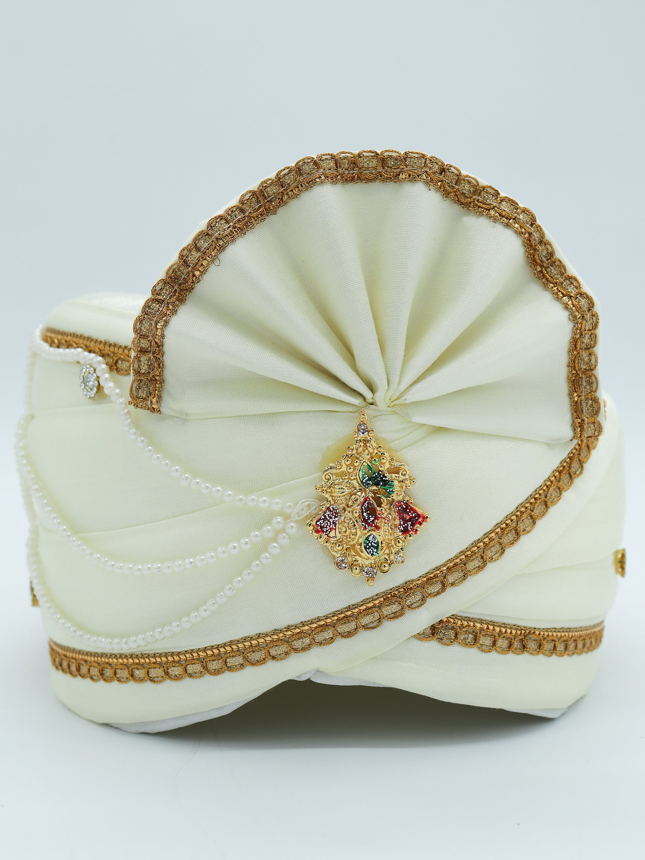 Traditional Silky Style Wedding Turban - 131