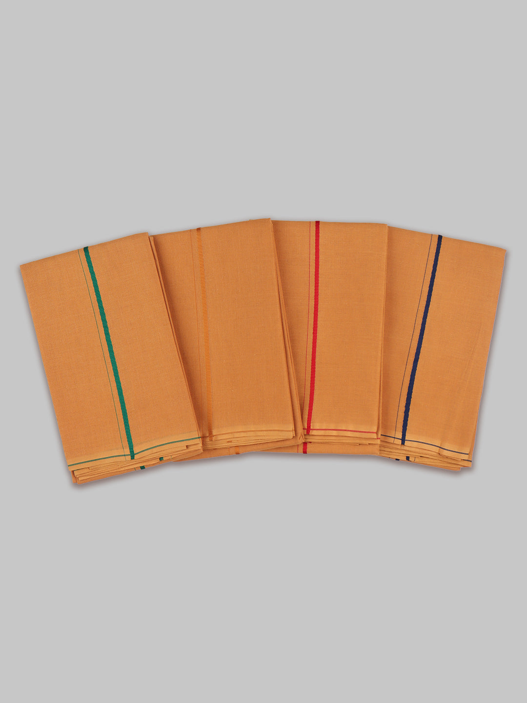 Devotional Kaavi Towel with Small Border Poojan (Pack of 2)