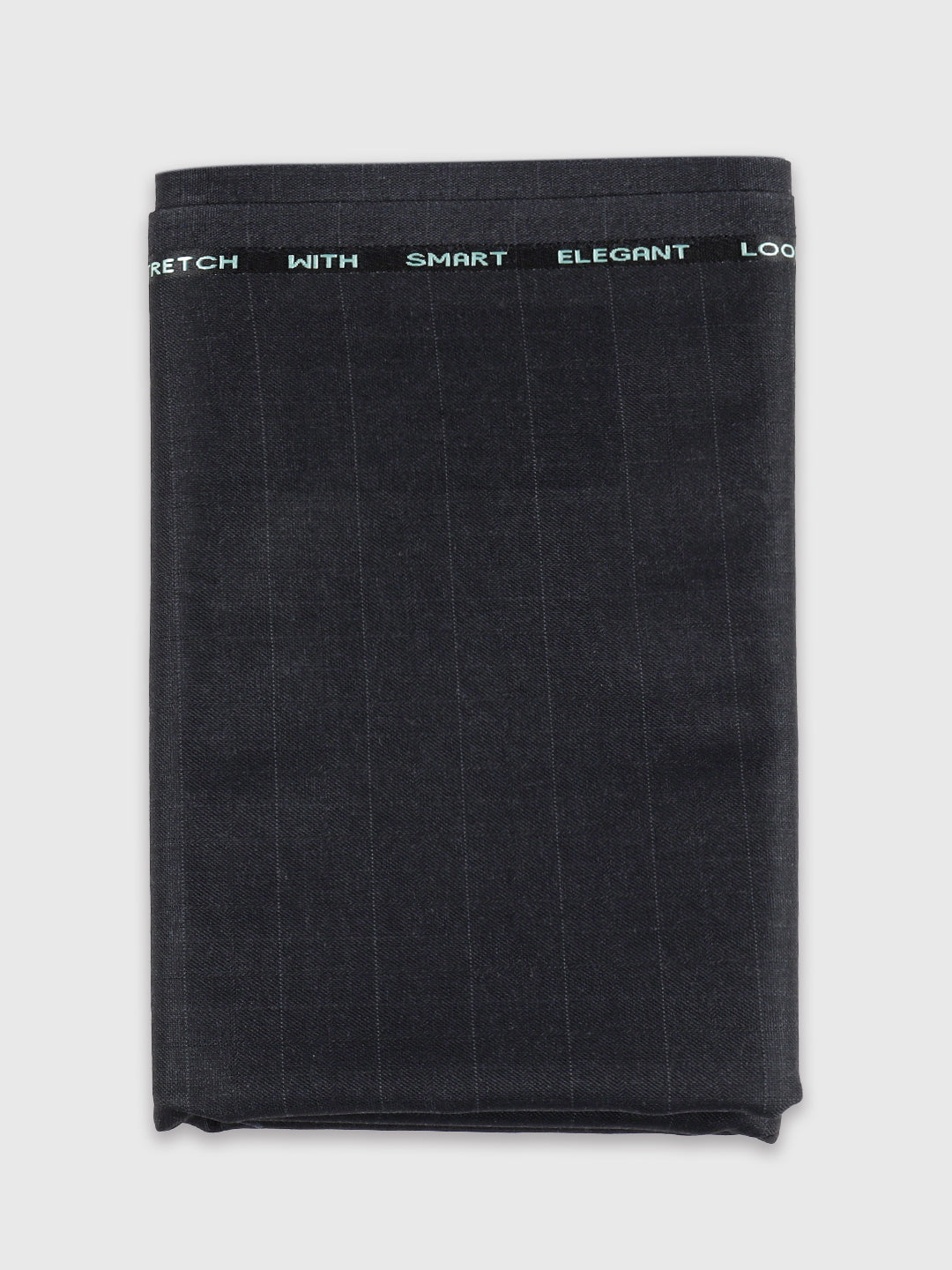 Men Poly Viscose Blend Checks Black Pants Fabric Chronicle