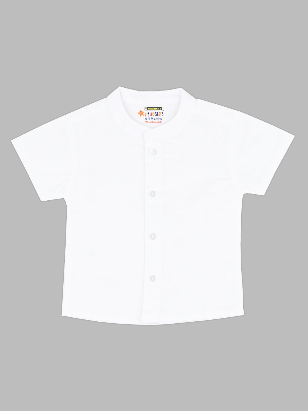 Born Baby Shirt with Pant and Panchakacham Set White