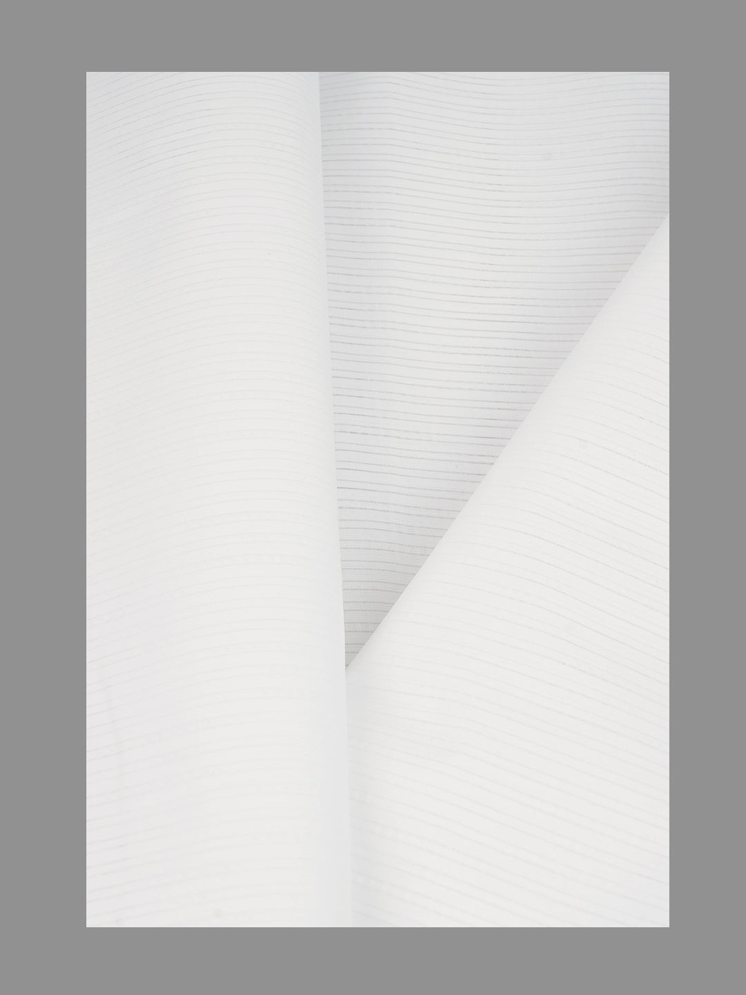 Men 100%Cotton Self Design Shirting White Forest 15