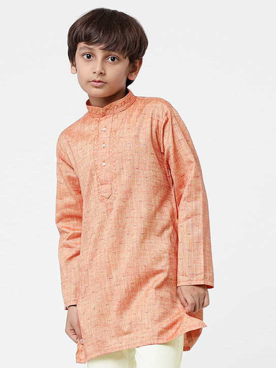 Boys Cotton Full Sleeves Brown Kurta BK07