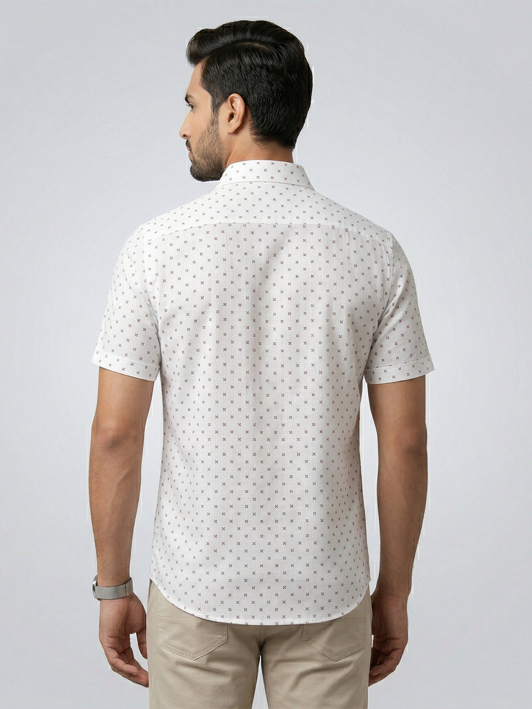 Men Cotton Rich Printed Shirt T66 APT9