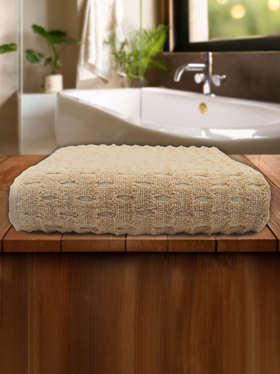 Luxury Terry Low Twist  Bath Towel Beige