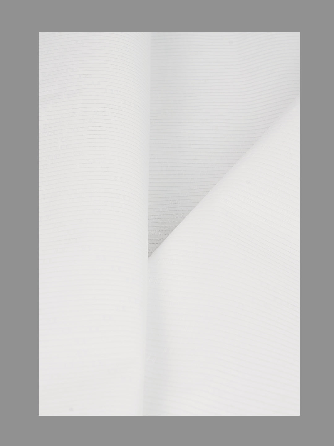 Men 100%Cotton Self Design Shirting White Forest 11