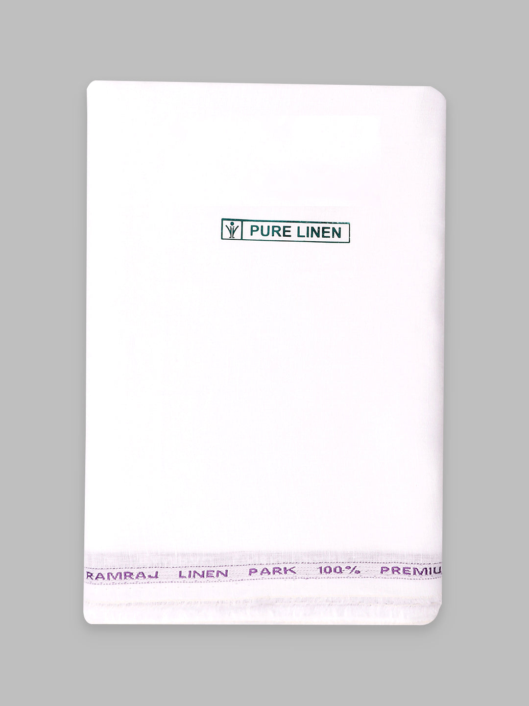 Men Pure Linen White Shirt Fabric 6052