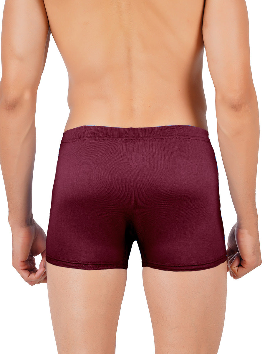 Combed Cotton without Pocket Trunk Inter Elastic Vintrack (2PCs Pack)-Back view one