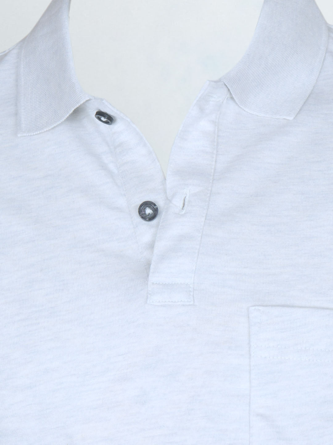 Men TENCEL™ Modal Fibers with Micro technology Polo T-Shirt Ecru Melange EMP8