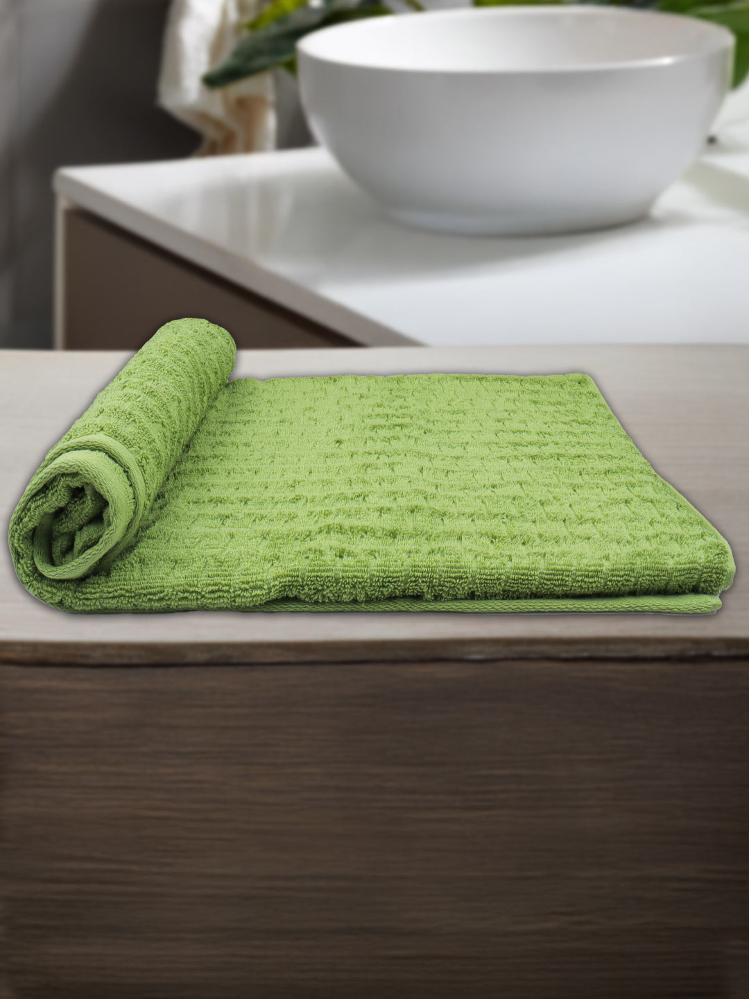 Luxury Terry Low Twist  Bath Towel Fern Green