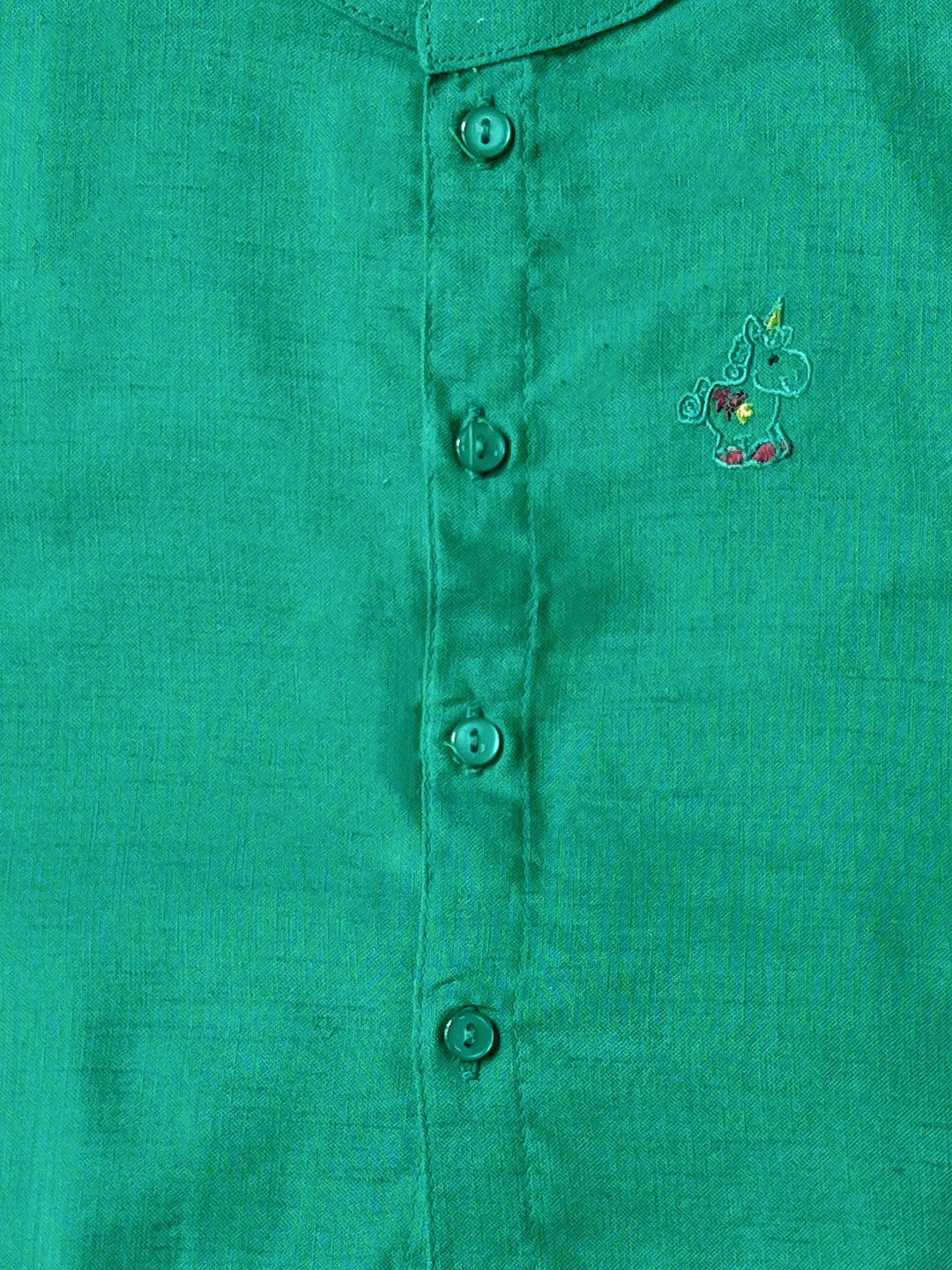 Born Baby Matching Shirt & Dhoti Set Green C36