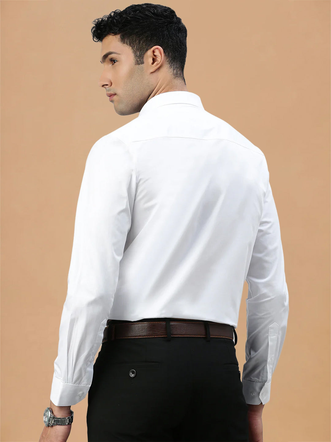 Starch Finish 100% Cotton White Shirt – Cool Cotton