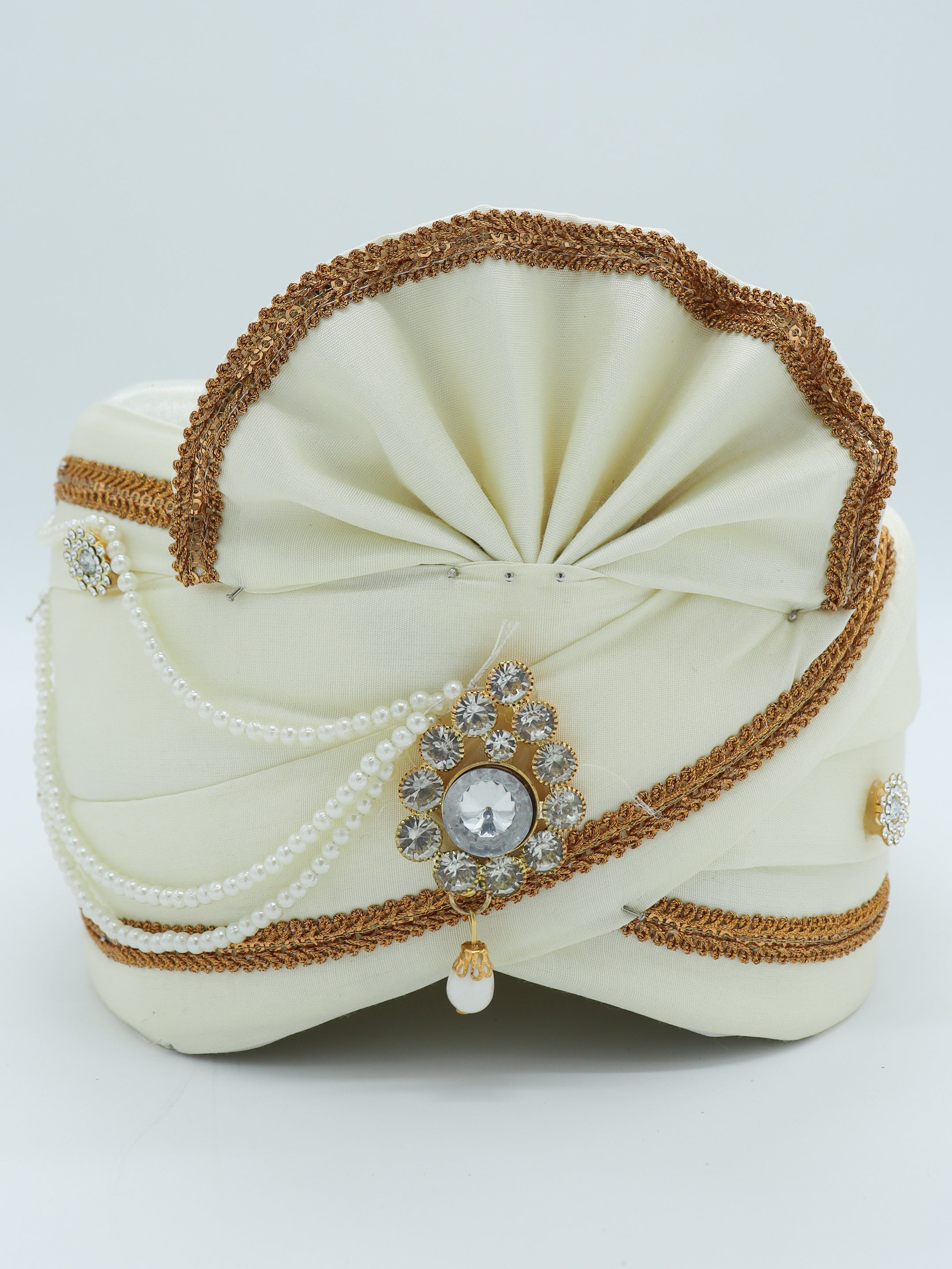 Traditional Silky Style Wedding Turban - 125