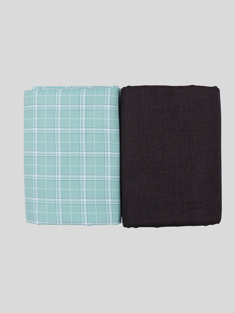 Cotton Checked Shirting & Suiting Gift Box Combo KK78-Full view