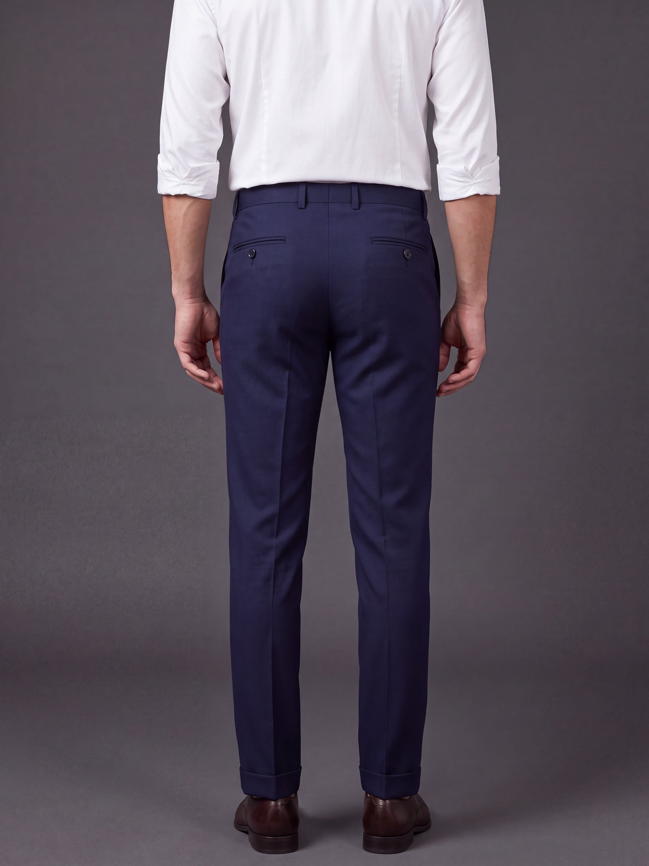 Prima Club Cotton Poly Viscose Stretchable Waistband Dark Blue Pants