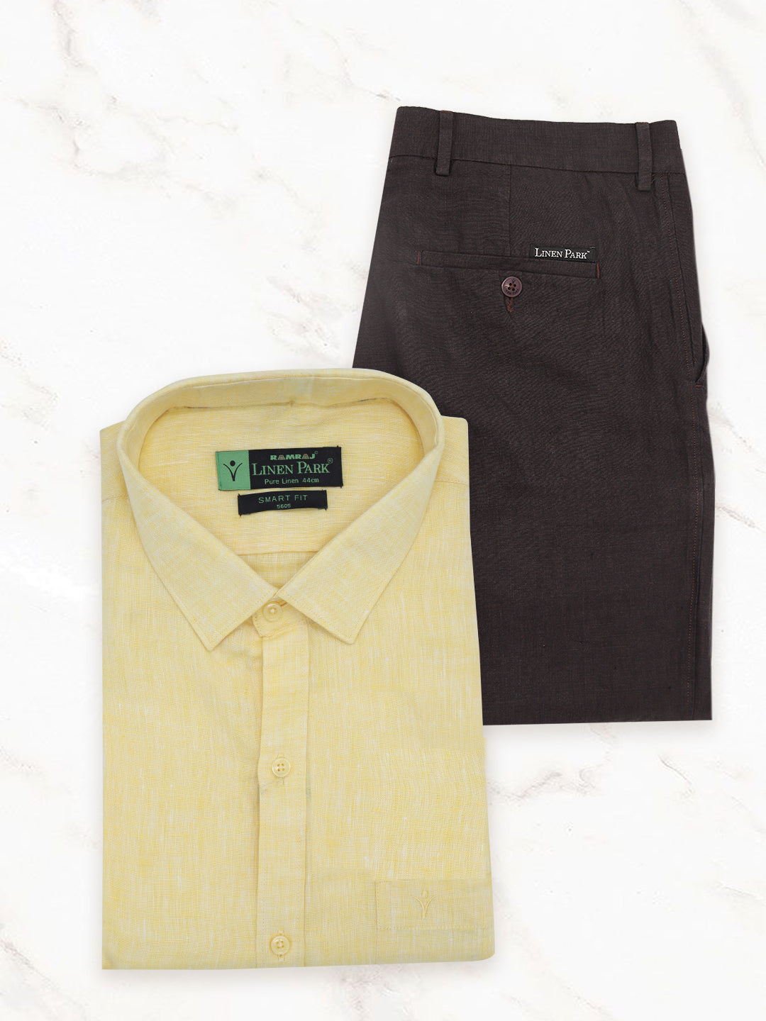 Mens Pure Linen Shirt and Pant Combo PL1