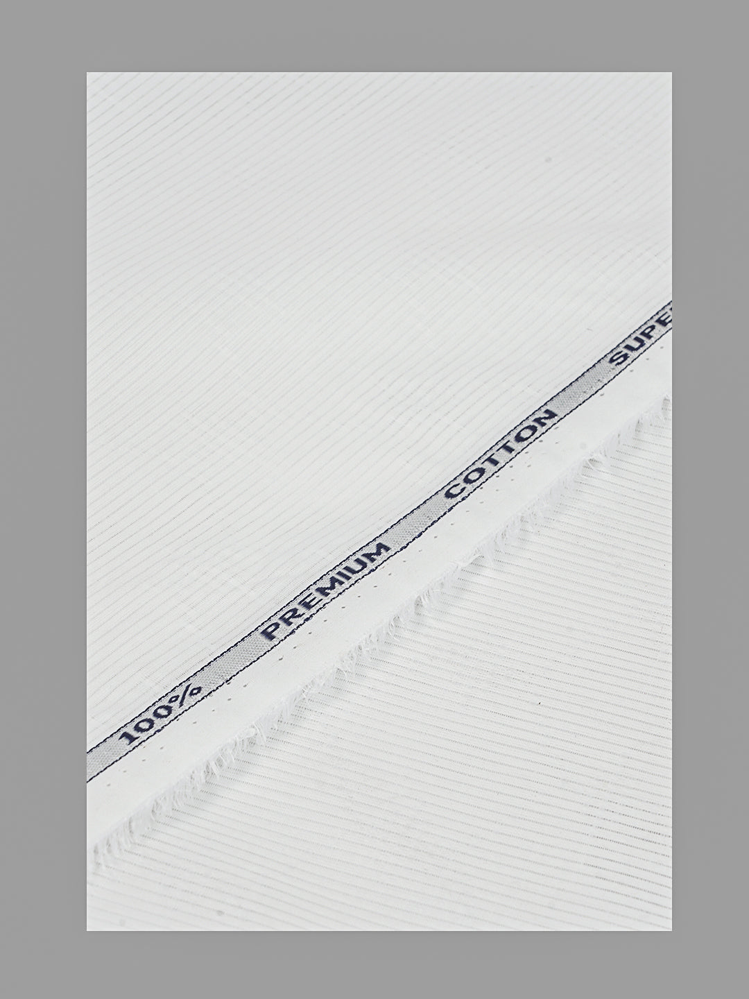 Men 100%Cotton Self Design Shirting White Forest 12