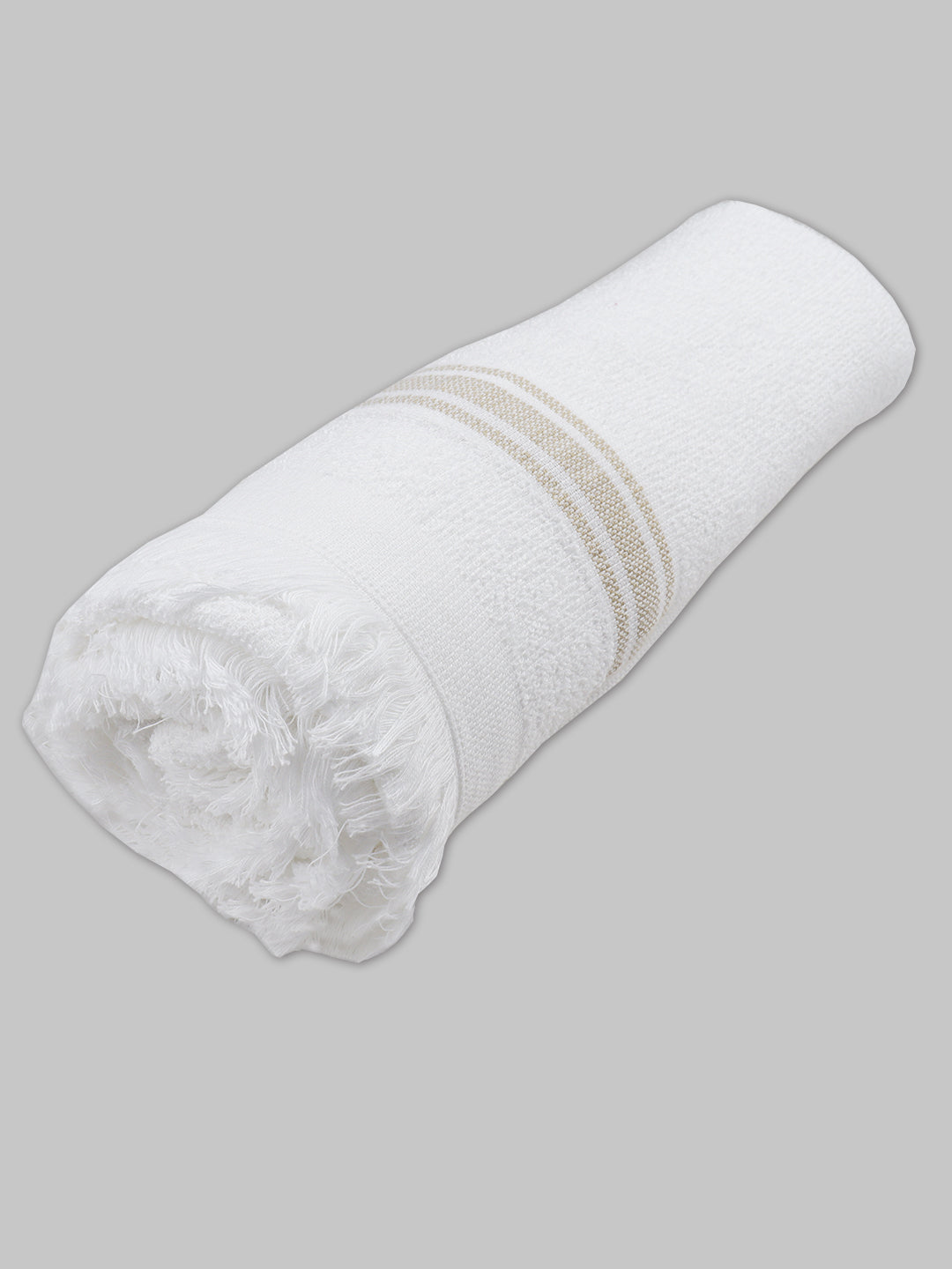 100% Cotton Terry Bath Towel White with low GSM