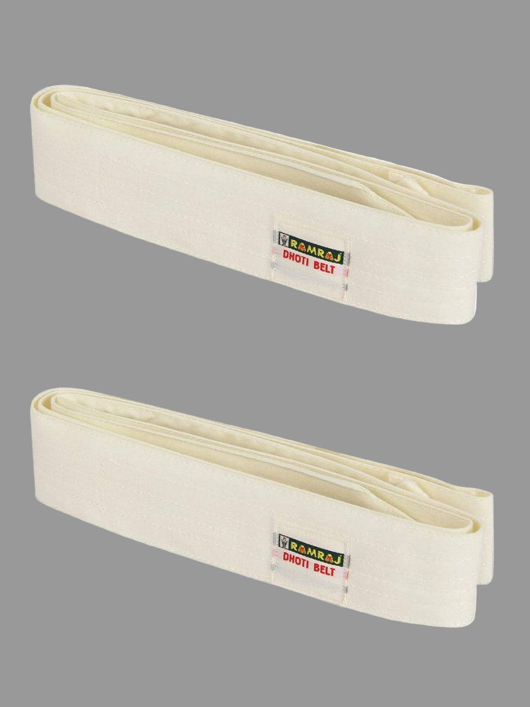 Dhoti Belts Cream Pack of 2