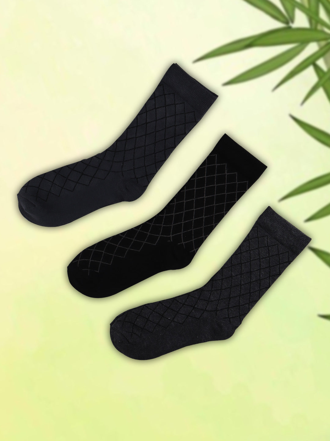 Men Assorted Formal Full Length Diamond Designed Socks FFD5