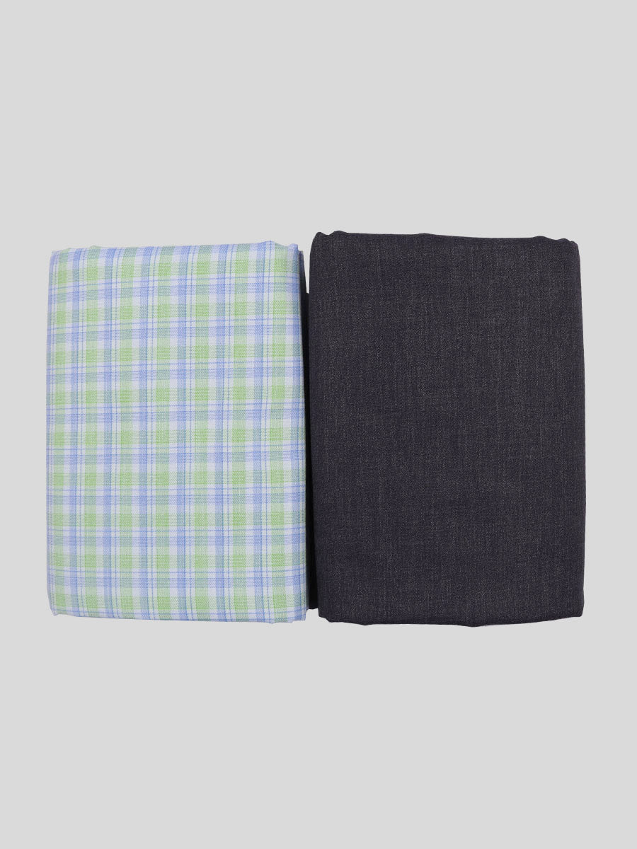 Cotton Checked Shirting & Suiting Gift Box Combo KK77-Full view