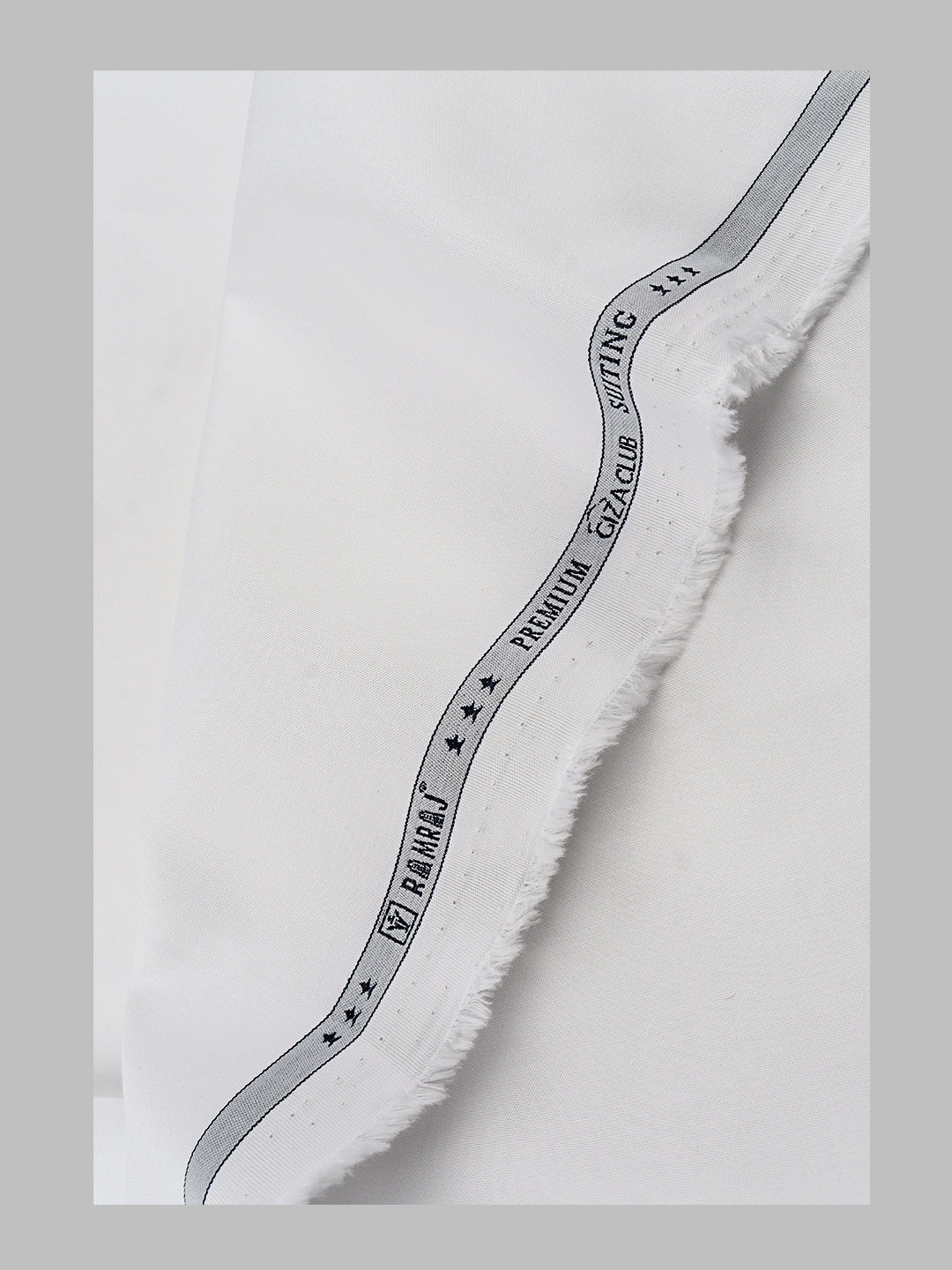 Men Giza Cotton Pants Fabric White Elite Giza Suiting