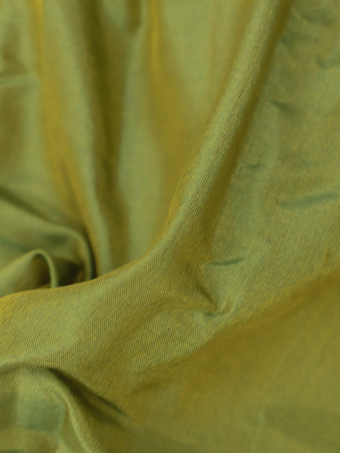100% Pure Silk Men Shirting Fabric Olive Green