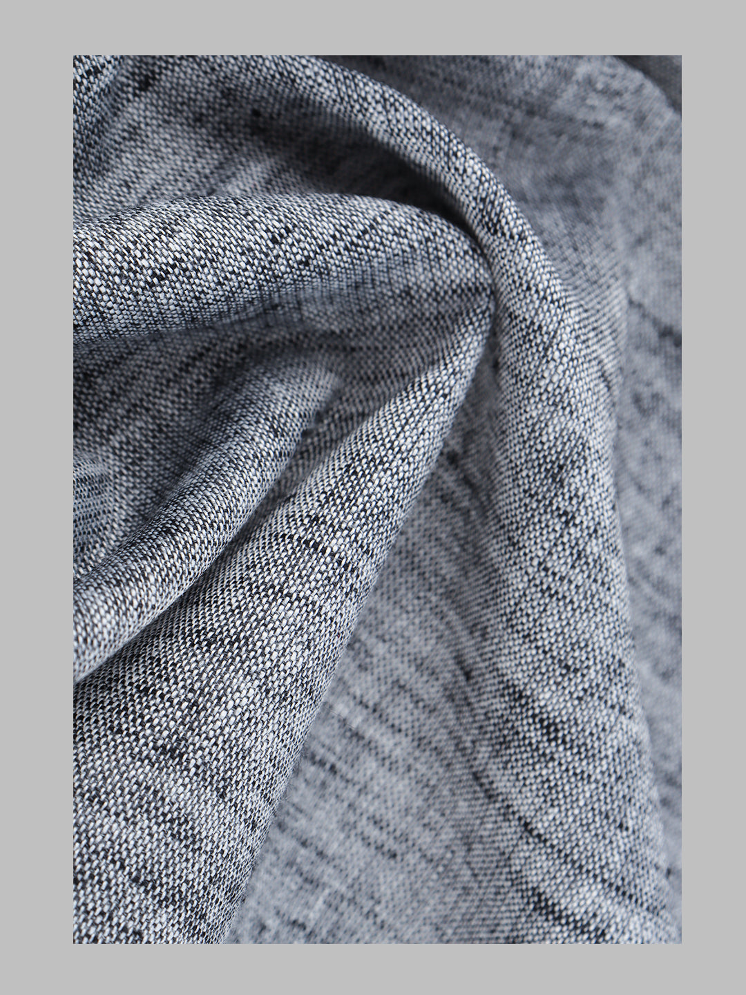 Men Cotton Blend Dark Grey Self Design Shirt and Kurta Fabric Lampus