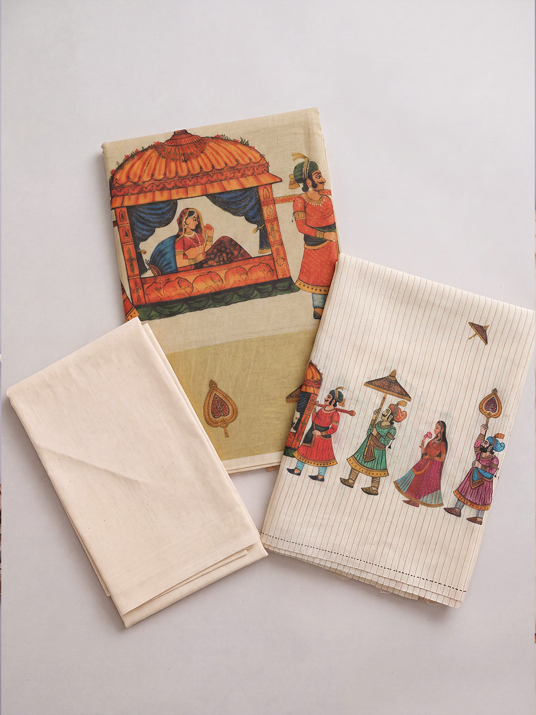 Women Tissue Gold Printed Dress Material DM379