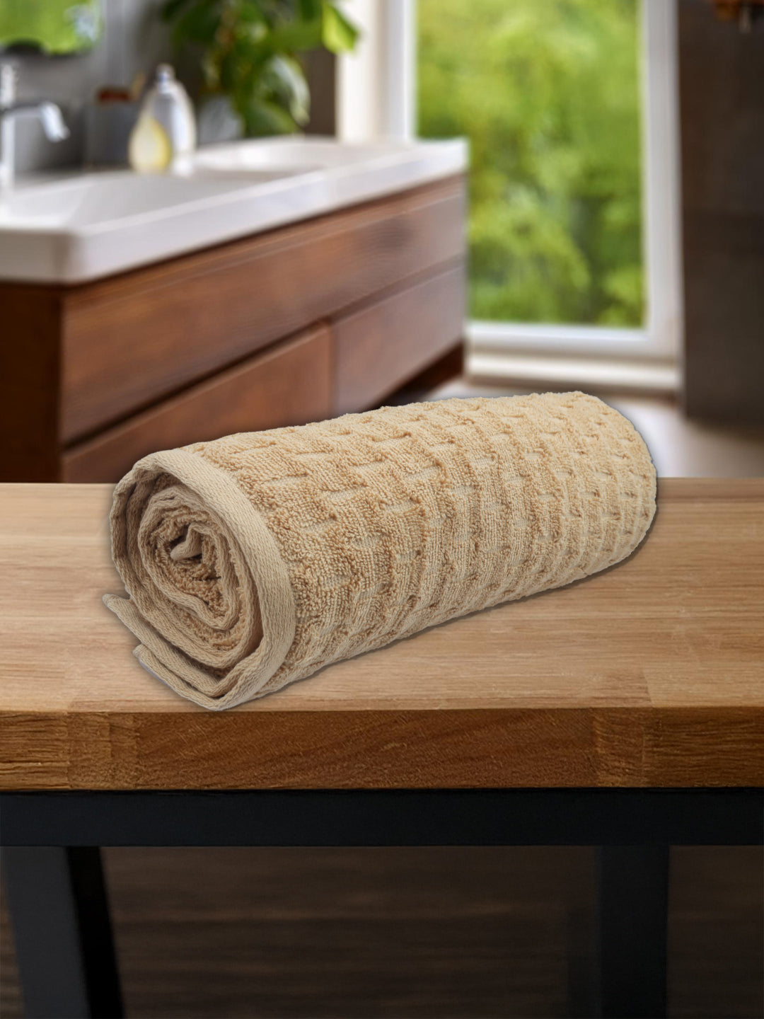 Luxury Terry Low Twist  Bath Towel Beige