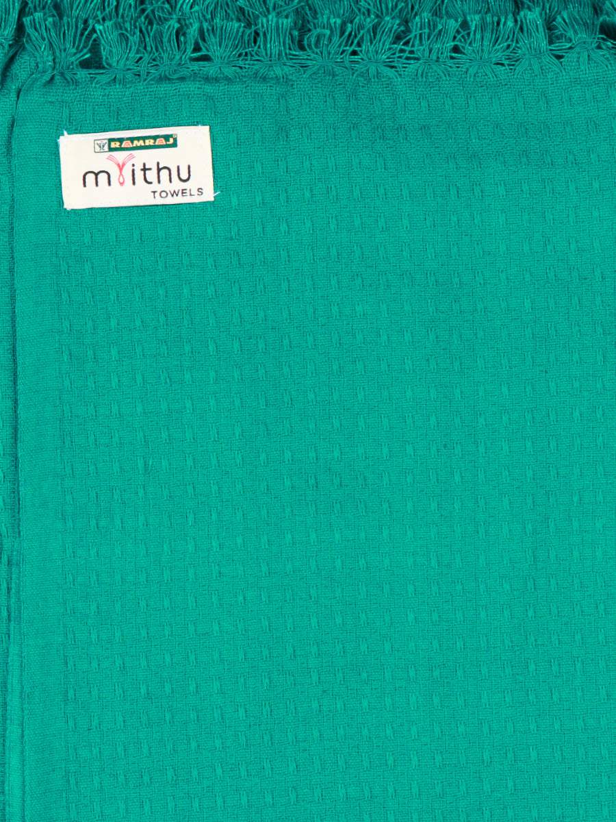 100% Cotton Plain Bath Towel Green Pack of 2