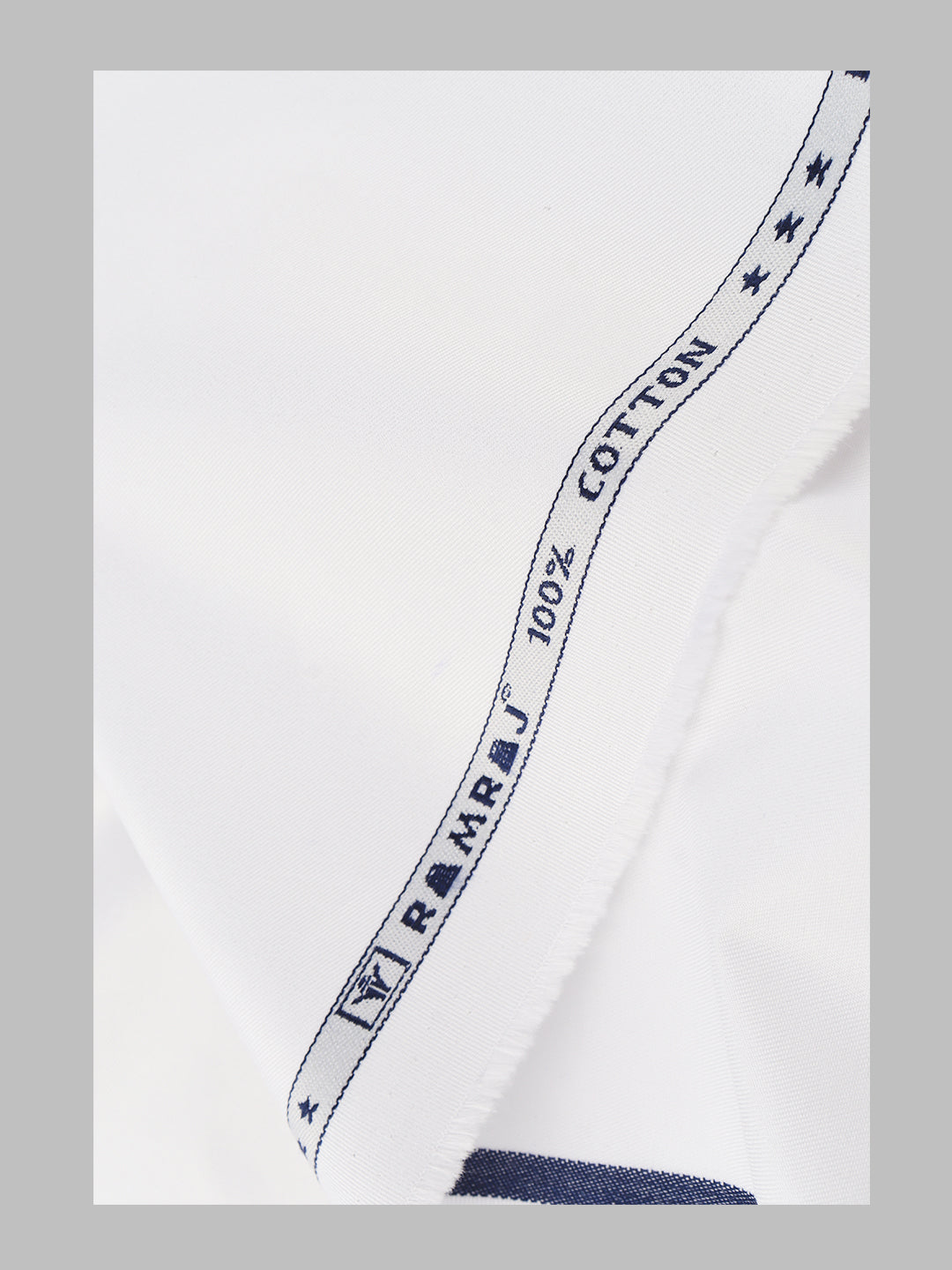 Men 100%Cotton Pants Fabric White Grand View