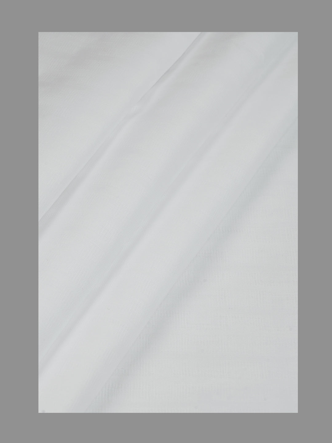 Men 100%Cotton Self Design Shirting White Forest 18