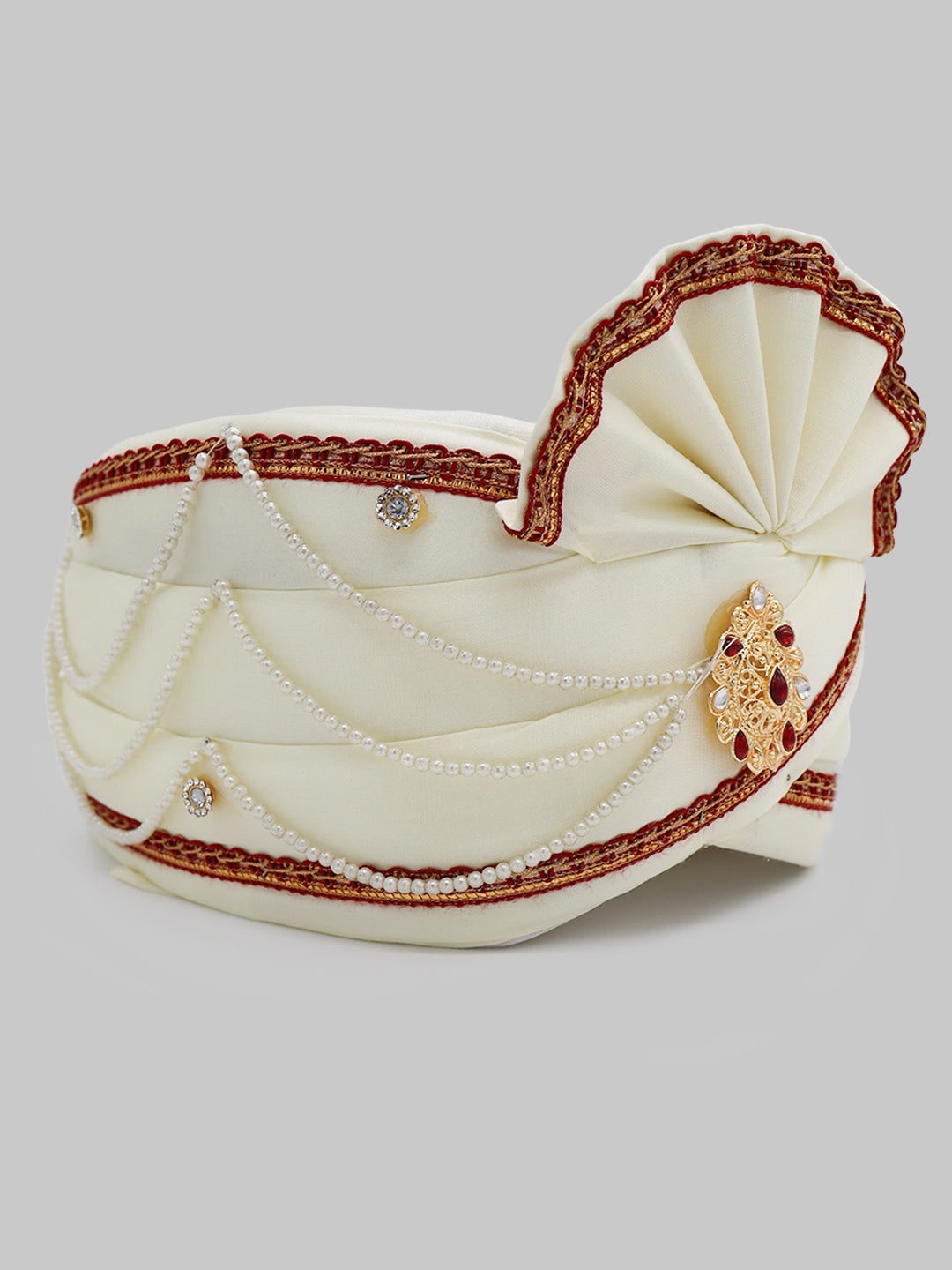 Traditional Silky Style Wedding Turban - 110