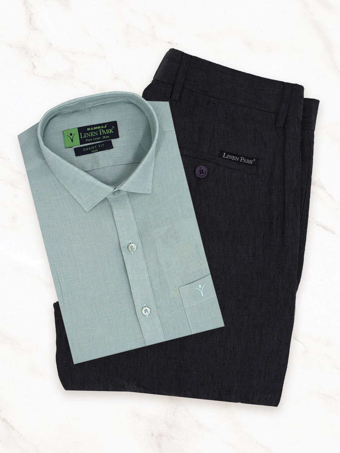 Mens Pure Linen Shirt and Pant Combo PL12