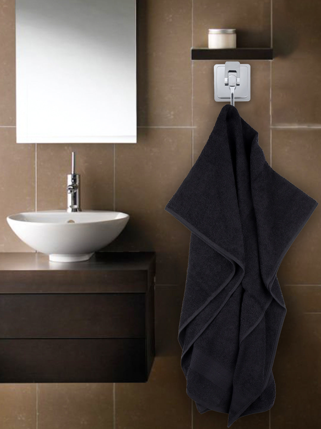 Premium Soft Terry Bath Towel Black