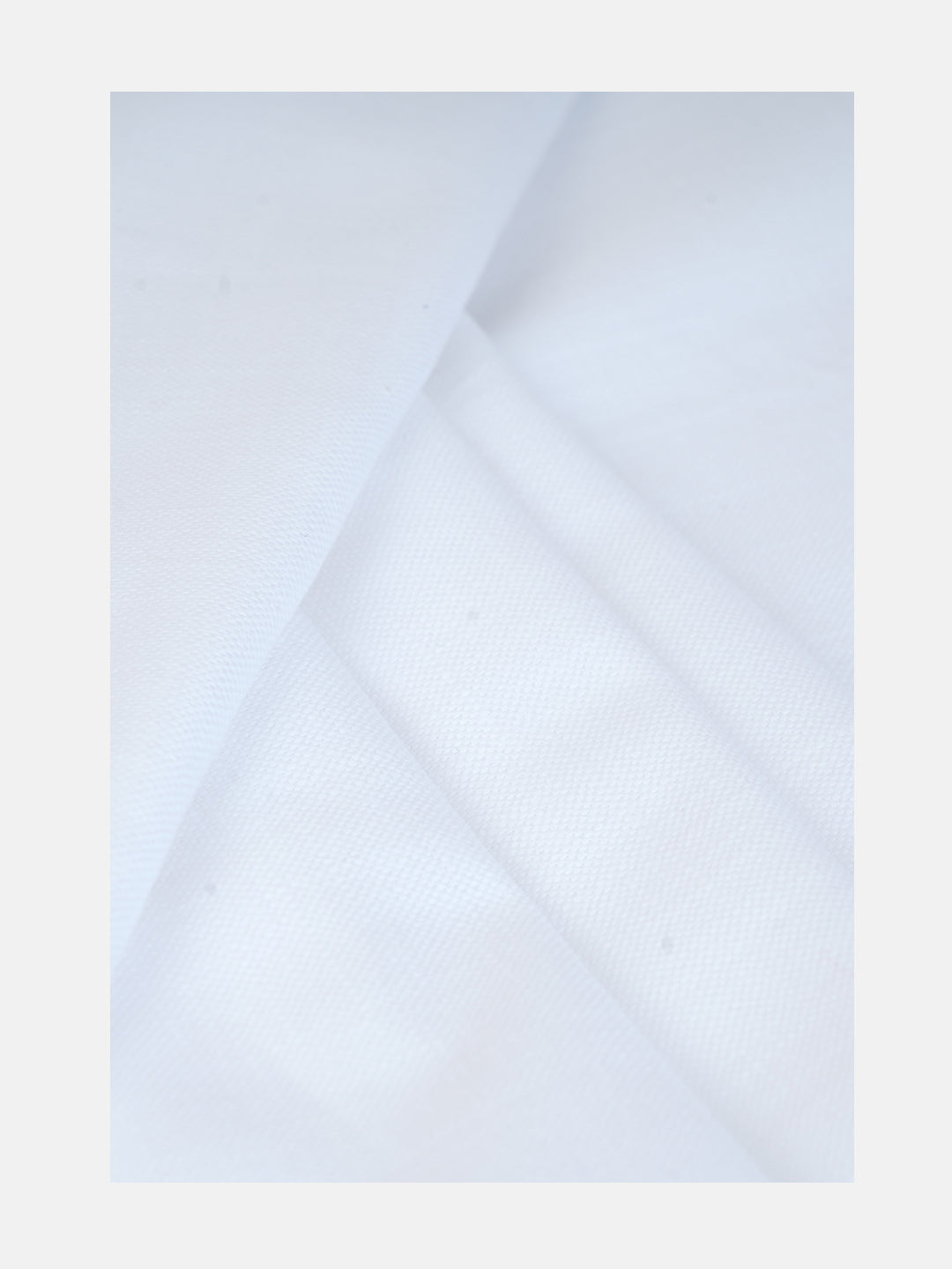 Men Cotton Blend Pants Fabric White