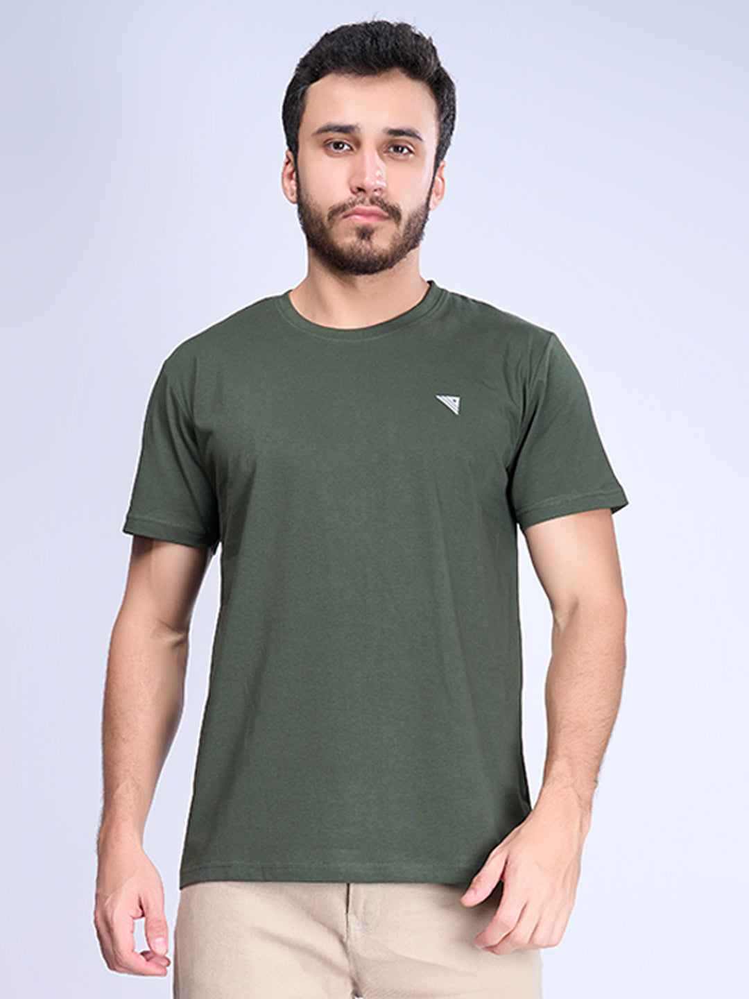 Men 100% Cotton Blue & Green Expert Tee Combos