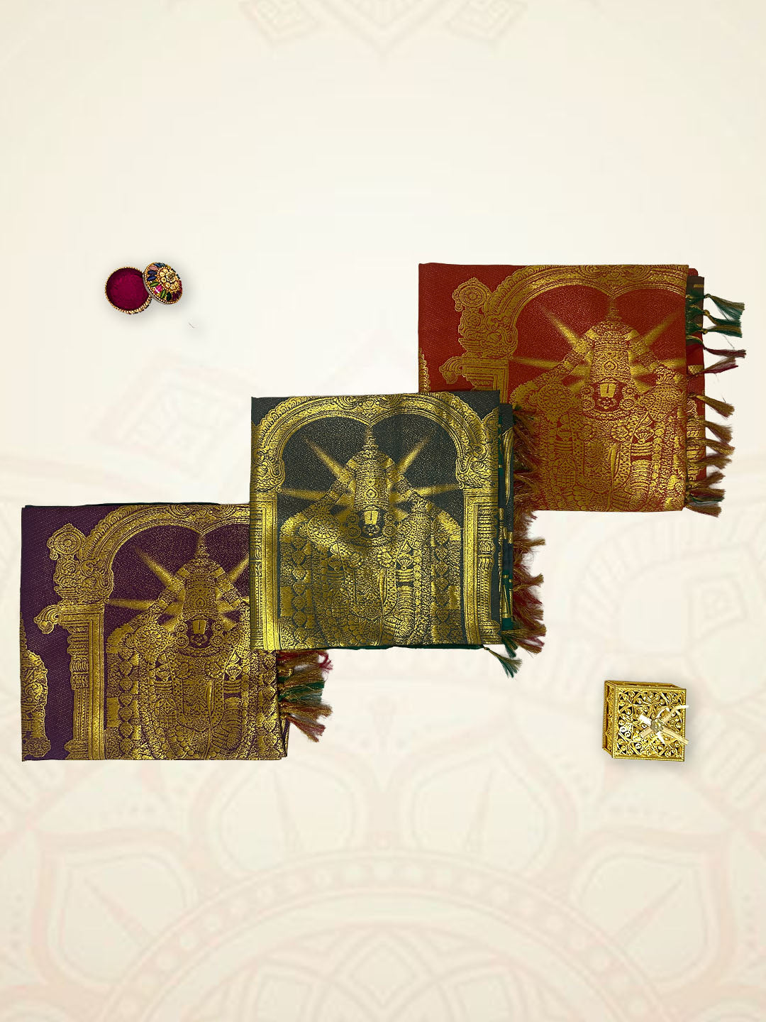 Art Silk Thirupathi Ponnadai Shawl Assorted Colour 518