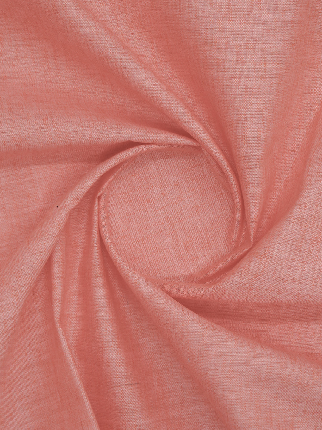 Cotton Blend Orange Kurtha Self Design Fabric Lampus