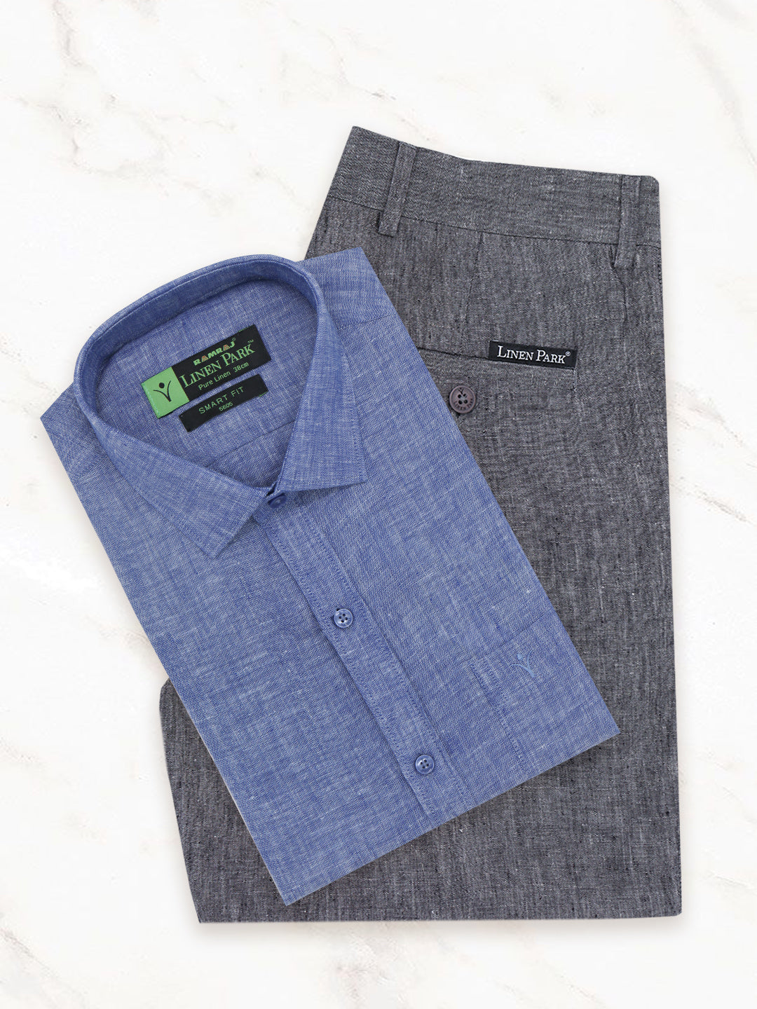 Mens Pure Linen Shirt and Pant Combo PL2